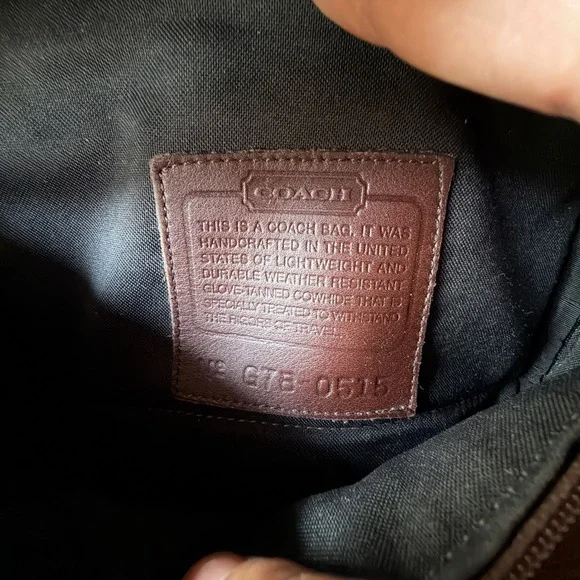 Vintage 90's Coach Leather Brown Belt Bag Waist Pouch Bag XS S old